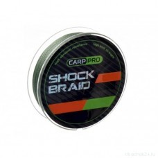 CARP PRO Шок-лидер Shock Braid PE X4 зеленый 20lb 25м CP1618-4-25